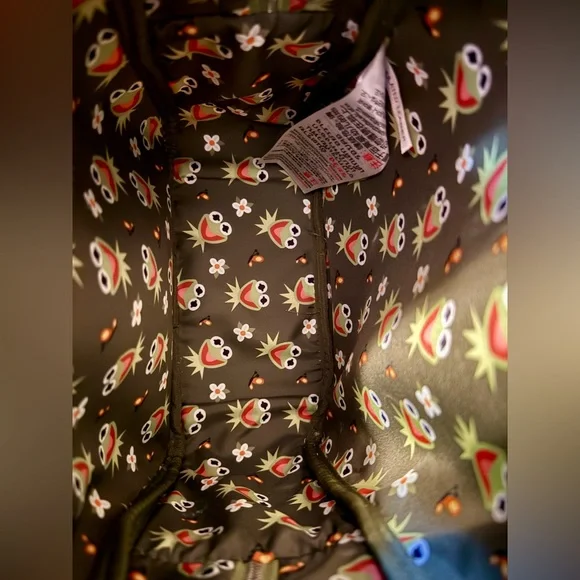 Loungefly Disney Parks Kermit (Unisex) Backpack - Cream and Green - Picture 5 of 5